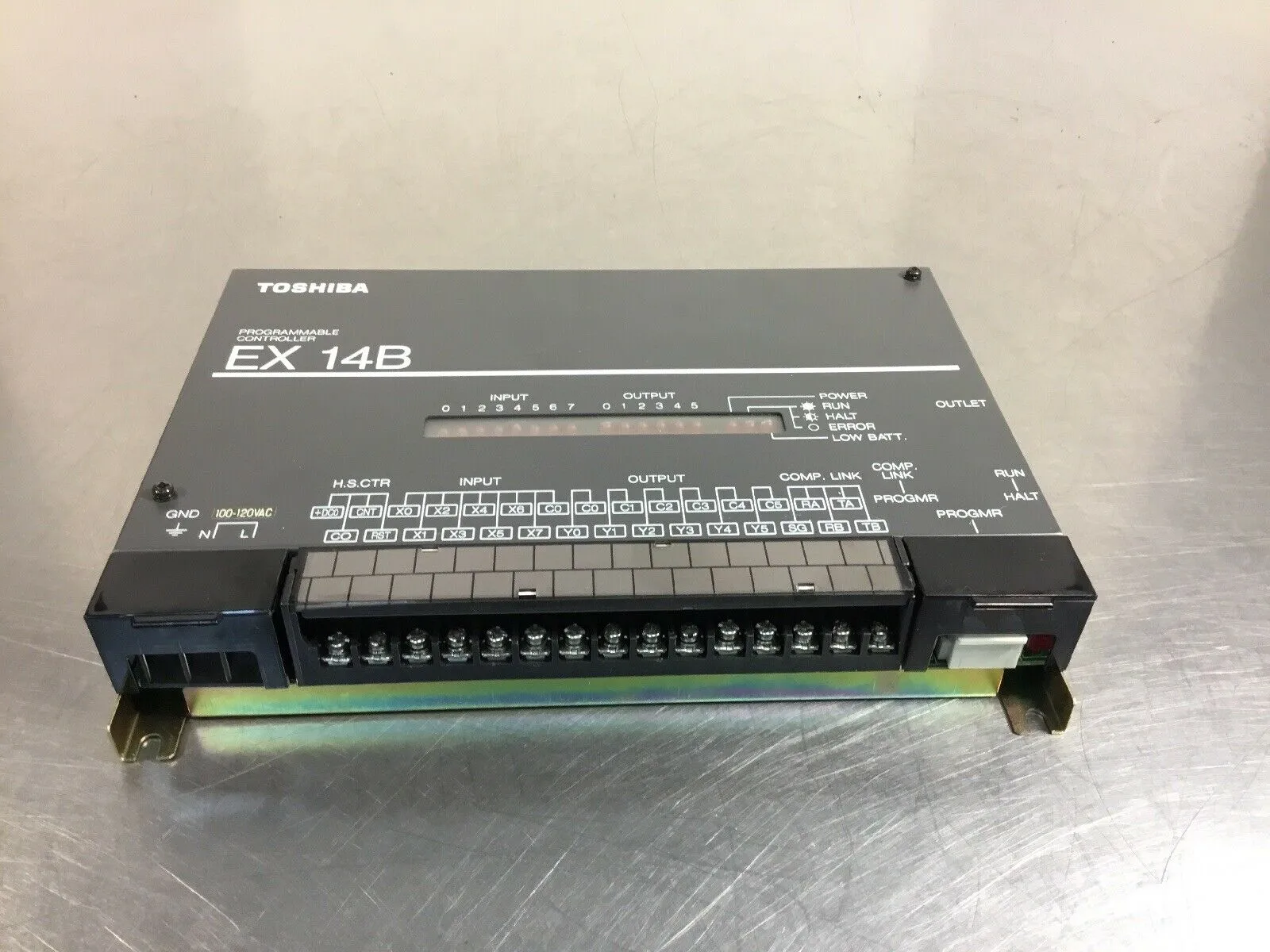 Toshiba EX14B Programmable Controller EX14B-1MARB1 100-120 VAC 3E-10