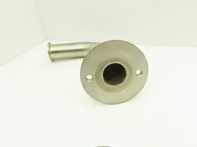 Stainless Sanitary 90° Long Elbow 1.5" Tri-Clamp x Flanged 2-Bolt  Lot of 7