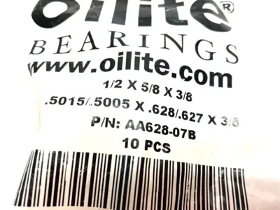 NEW OILITE SINTER. BRONZE IMPREGNATED SLEEVE 0.5 X 0.625 X 0.375