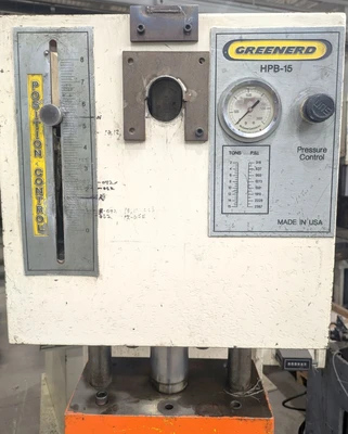 USED 1991 GREENERD PRESSES GREENERD HPB-15 PRESS
