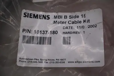 NEW Siemens 16137-180 MBI B Cable Kit Side 15M STOCK 5679A