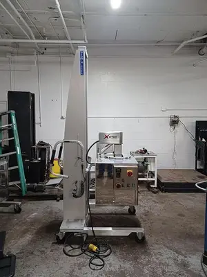 Citus jacketed mixing kettle and Alum-a-lift lifting cart