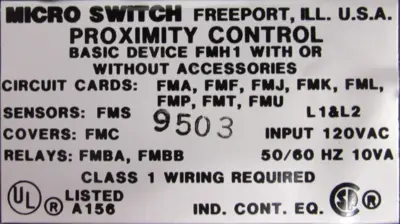 NEW HONEYWELL FMA111-AV PROXIMITY CONTROLLER FMA111AV