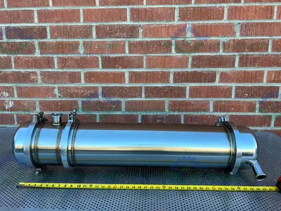Stainless Steel  Shell / Tube w/  Micron Filter 8.5" x 40"