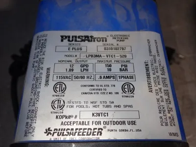 USED PULSATRON LPB3MAVTC1520B1211915