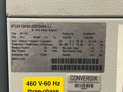 2017 ATLAS COPCO GA11 FF rotary screw air compressor | Levy Recovery Group (7)