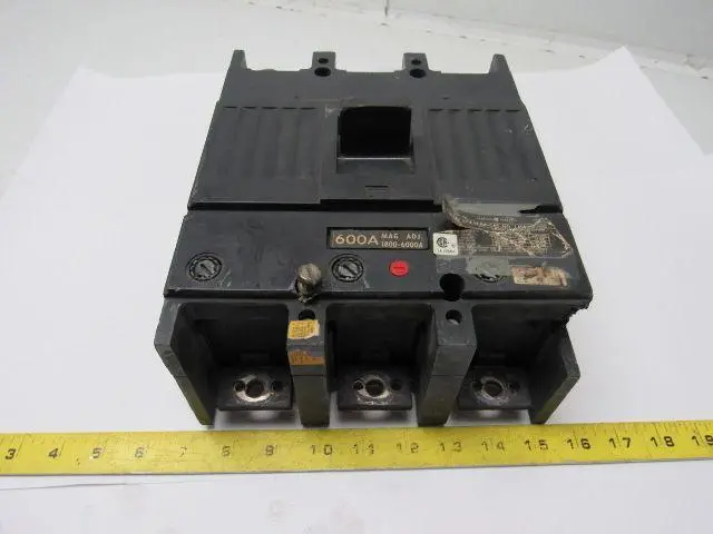 GE General Electric TJK636F000 Molded Case 600A 600V 3 Pole Circuit Breaker