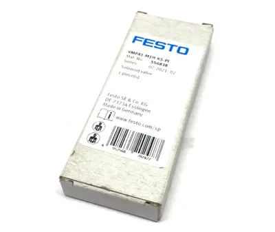 New | in-Stock Festo 556838 Solenoid Valves Michigan US | Maverick Industrial Sales #1392331