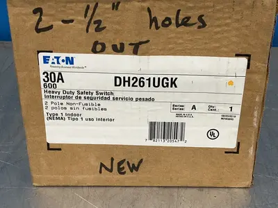 New | in-Stock EATON DH261UGK Switchgears Ohio US | HGR 24 #1278530