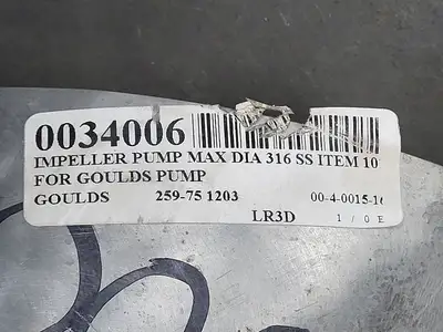 Used GOULDS 259-75-1203 Parts (Hydraulics and Pneumatics) British Columbia CA | Lenmark #257136