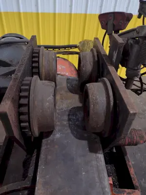 2000 LBS (1 TON) WRIGHT MODEL #W1 CABLE HOIST W/ POWERED TROLLEY: STOCK #18744