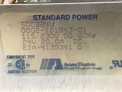 USED ACME ELECTRIC 500B24H