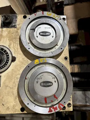 86" BULLARD DYNATROL VERTICAL TURRET LATHE. STOCK #0888625
