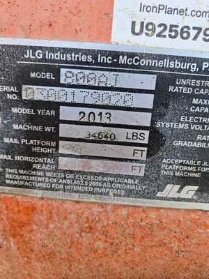 Used 2013 JLG 800AJ Articulating Boom Lifts Tennessee US | Moore Equipment #1558111