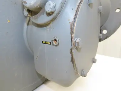 Double Reduction Gearbox 210:1 Ratio Reducer 8 RPM 182TC Vertical Output Shaft