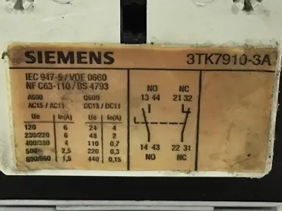 USED SIEMENS 3TK34