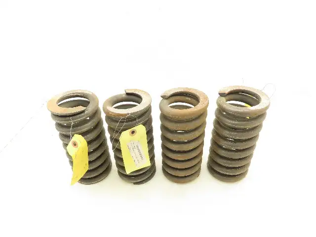Whiting Heavy Duty Steel Compression Springs 2-5/16" ID 3-3/4" OD 8"L  Lot of 4