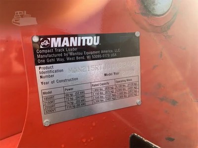 New | in-Stock 2023 MANITOU 2150RT Compact Track Loaders Georgia US | National Equipment Dealers #1422880