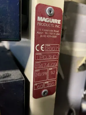 Used 2007 MAGUIRE LPD.3GD2 Misc Plastics Equipment Ohio US | HGR 24 #1005815