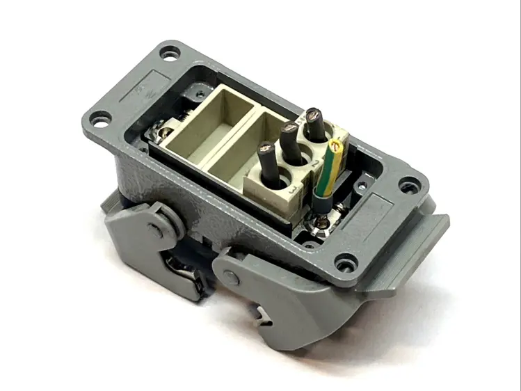 Used HARTING HAN B BULKHEAD HOUSING W/ 09 14 003 2601 A INSERT IP65 OEM Valves/Fittings | Maverick Industrial Sales #1104251