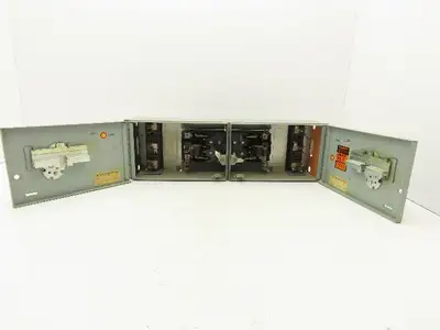 GE THP361 Fusible Panelboard Disconnect Switch Twin QMR 30A 600V 3 Pole