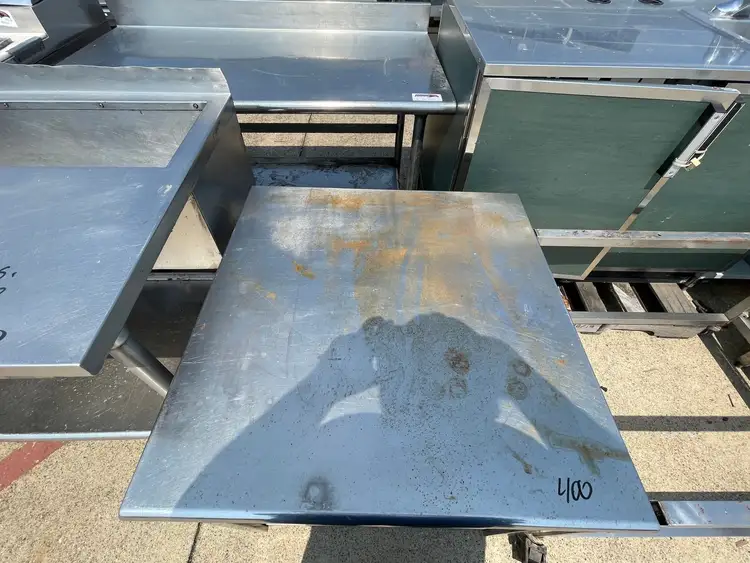 Used Falcon Restaurant Supply Used 30" Stainless Steel Equipment Stand with Shelves - SS248 Restaurant Equipment (Miscellaneous) Illinois US | Falcon Restaurant Supply #1375993