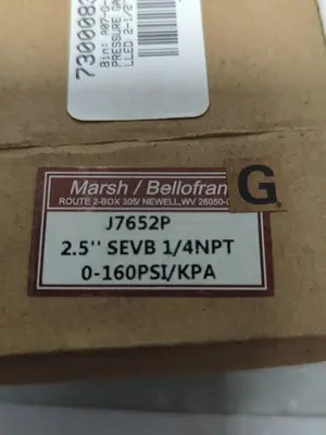 New | in-Stock MARSH J7652P Universal Pressure Meters Ohio US | Surplus Asset Holdings #1239360
