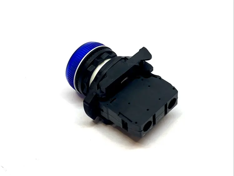 Used ALLEN-BRADLEY BLUE 22MM PILOT LIGHT W/ 800F‑N5R 120V Lighting | Maverick Industrial Sales #1102169