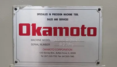 Used 2006 OKAMOTO Grind-X ACC-8-20ST Reciprocating Surface Grinders Kentucky US | Machinery Central #1408667