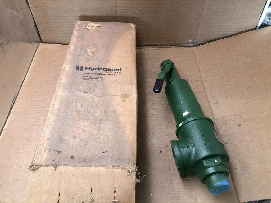 Hydroseal 6HCC1P/A0 1-1/2″ CI Pressure Relief Valve 12PSIG 374SCFM 1″ orif. -NIB