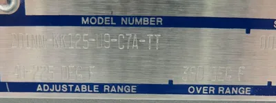 NEW STATIC O RING 201NN-KK125-U9-C7A-TT TEMPERATURE SWITCH 201NNKK125U9C7ATT
