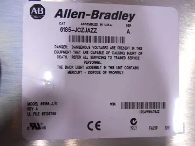 Allen Bradley 6185-JCZJAZZ Operator Interface Panel Monitor Series A Used