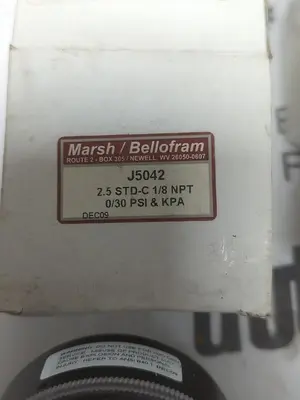 New | in-Stock MARSH J5042 Universal Pressure Meters Ohio US | Surplus Asset Holdings #1240580