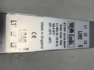 Used EUROTEK ET/RF 3016-MHP Filters Michigan US | Ideal Machinery #1304212