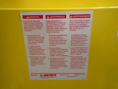 Justrite 30 Gal Flammable Liquid Storage Cabinet