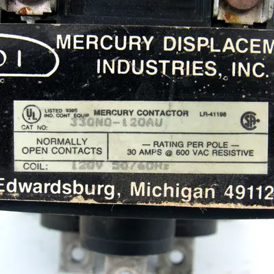USED MERCURY DISPLACEMENT INDUSTRIES 330NO-120AU
