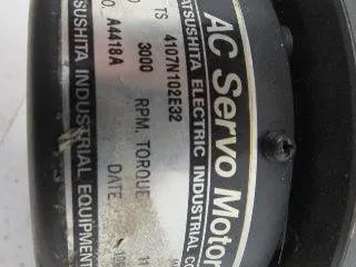 Matsushita 4107N102E32 AC Servo Motor 3000RPM