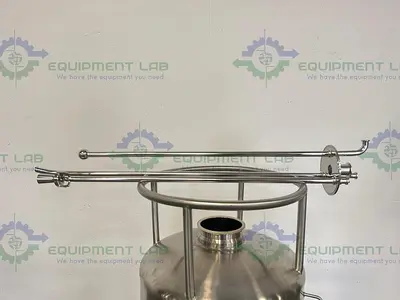 USED PRECISION 200 LITER STAINLESS STEEL PROCESS / PRESSURE VESSEL 100 PSI