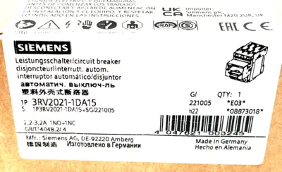 NEW SIEMENS 3RV2021-1DA15 CIRCUIT BREAKER 3RV20211DA15