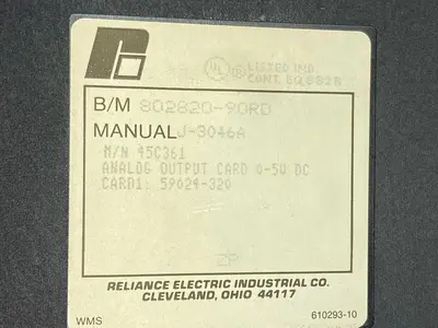 USED RELIANCE ELECTRIC 45C361 802820-90RD