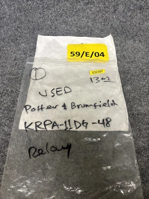 Used Potter & Brumfield KRPA-11DG-48 Misc Electrical & Power Parts California US | Davliegogo LLC #1729913