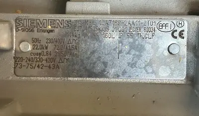 New | in-Stock SIEMENS 1LA7169-2AA11-ZT01 A.C. Motors Ohio US | Surplus Asset Holdings #1403215