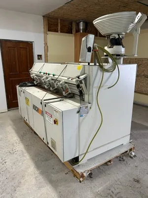 Used 2006 KOCH SPRINT PTP-2 Throughfeed boring and boring/dowel-inserting machines Ontario CA | Aldan Woodworking Machinery #1252662