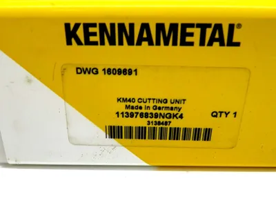 NEW KENNAMETAL KM40 CUTTING HEAD DWG 1609691 113976839NGK4