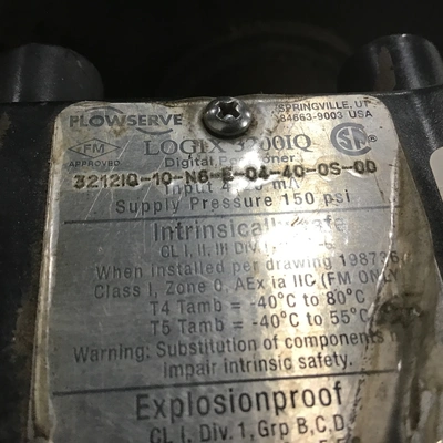 Flowserve AutoMax B150S07 Valve Actuator Pneumatic Positioner with Ball Valve