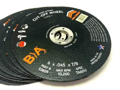 USED BULLARD ABRASIVES CUT OFF WHEEL 10,200 RPM