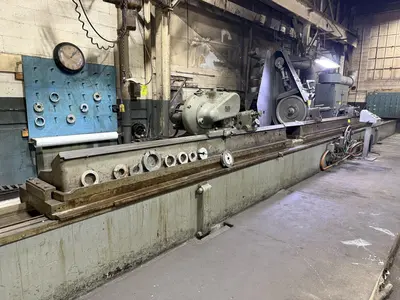 24" SWING x 372" LONG (31' CAPACITY) CINCINNATI CYLINDRICAL GRINDER / POLISHING MACHINE: YOBRO #24067
