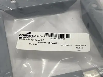 New | in-Stock Cooper Cooper B-Line 44 GF Wireway Electrical Boxes Michigan US | Maverick Industrial Sales #1467941