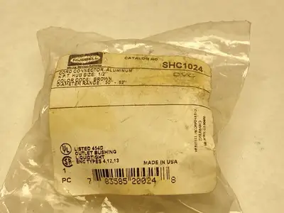 New | in-Stock Hubbell Kellems Aluminum Cord Connector 1/2" Hub Size .5-.63" Electrical Fittings Michigan US | Maverick Industrial Sales #1391772