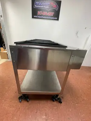 Used Vollrath Used 61" Vollrath 38104 ServeWell Electric Four Pan Sealed Well Hot Food Table 120V - TH2 Steam Tables (Food) Illinois US | Falcon Restaurant Supply #1374828